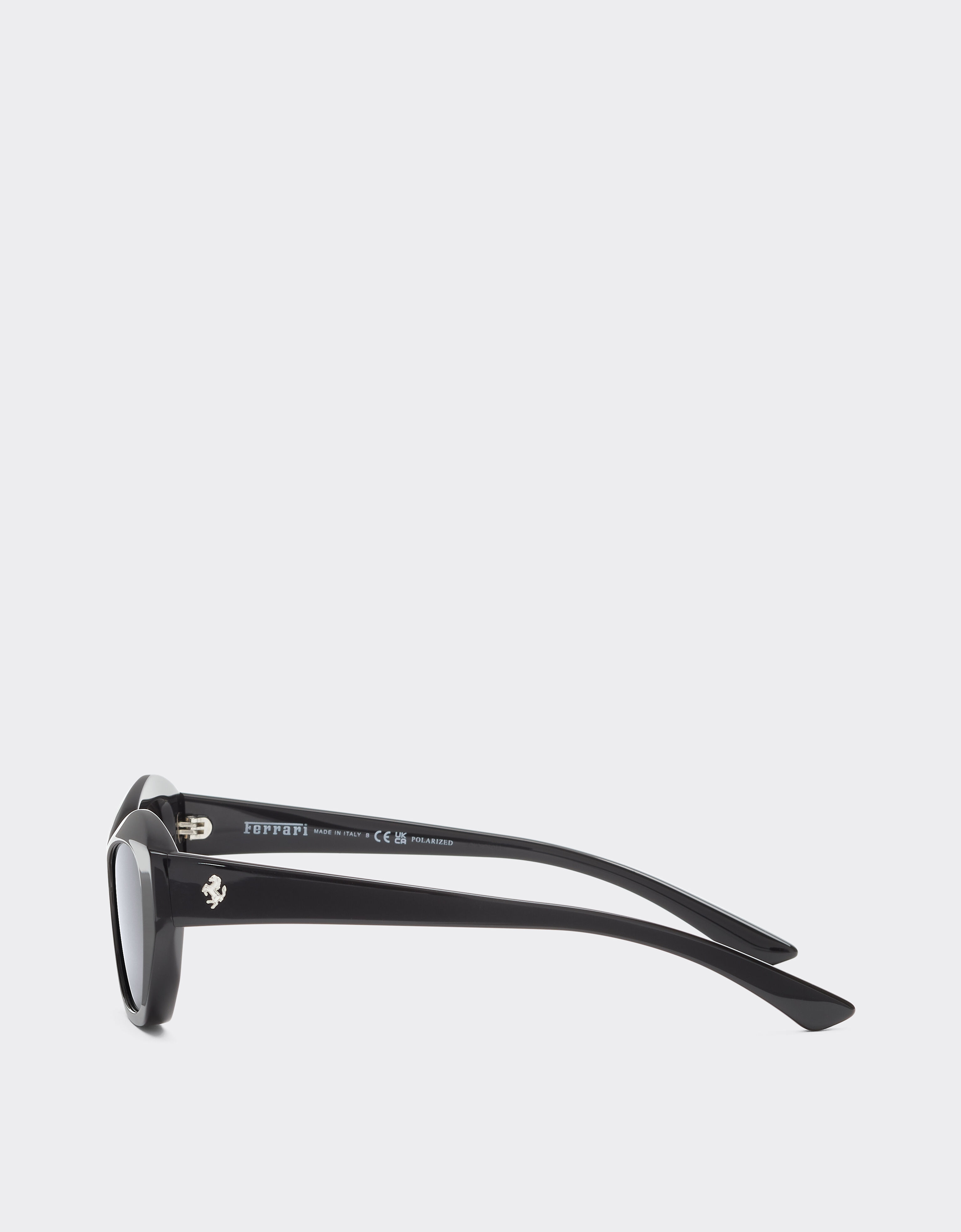 Ferrari Ferrari sunglasses in glossy blackacetate with black polarized lenses Nero LA0L2f