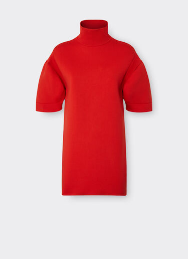 Ferrari Knit dress with high neck Rosso Dino 21319f