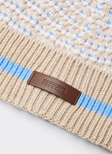 Ferrari x Charles Leclerc 3D knit beanie Ferrari Ferrari x Charles Leclerc 3D knit beanie Ecru 22256f