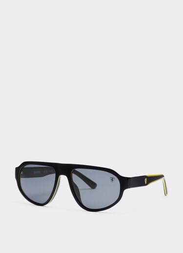 Ferrari Ray-Ban for Scuderia Ferrari 0FZ6027 en acetato negro y amarillo con lentes grises oscuras MULTICOLOR LY0SG1434EXT0001f