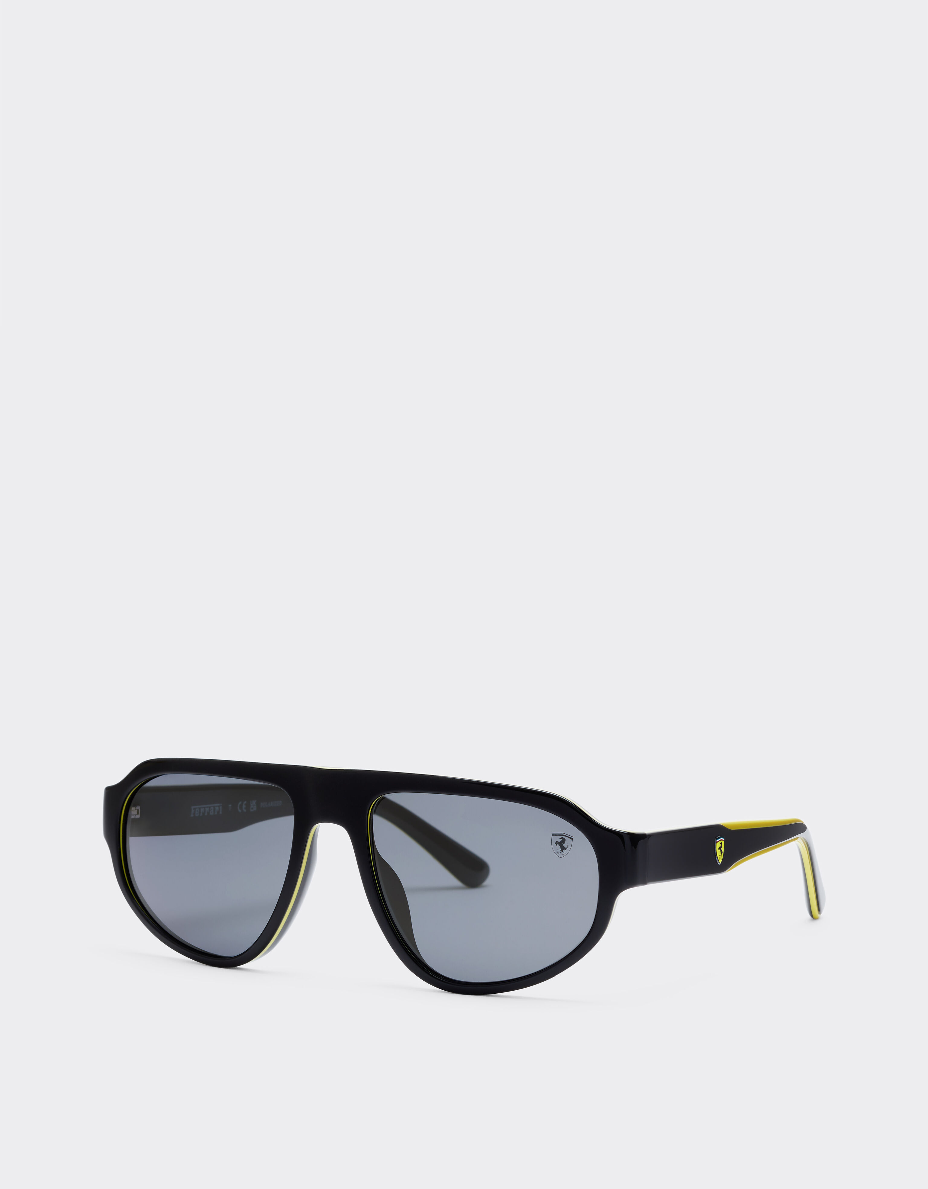 Ferrari Ray-Ban for Scuderia Ferrari 0FZ6027 en acetato negro y amarillo con lentes grises oscuras MULTICOLOR LY0SG1434EXT0001f