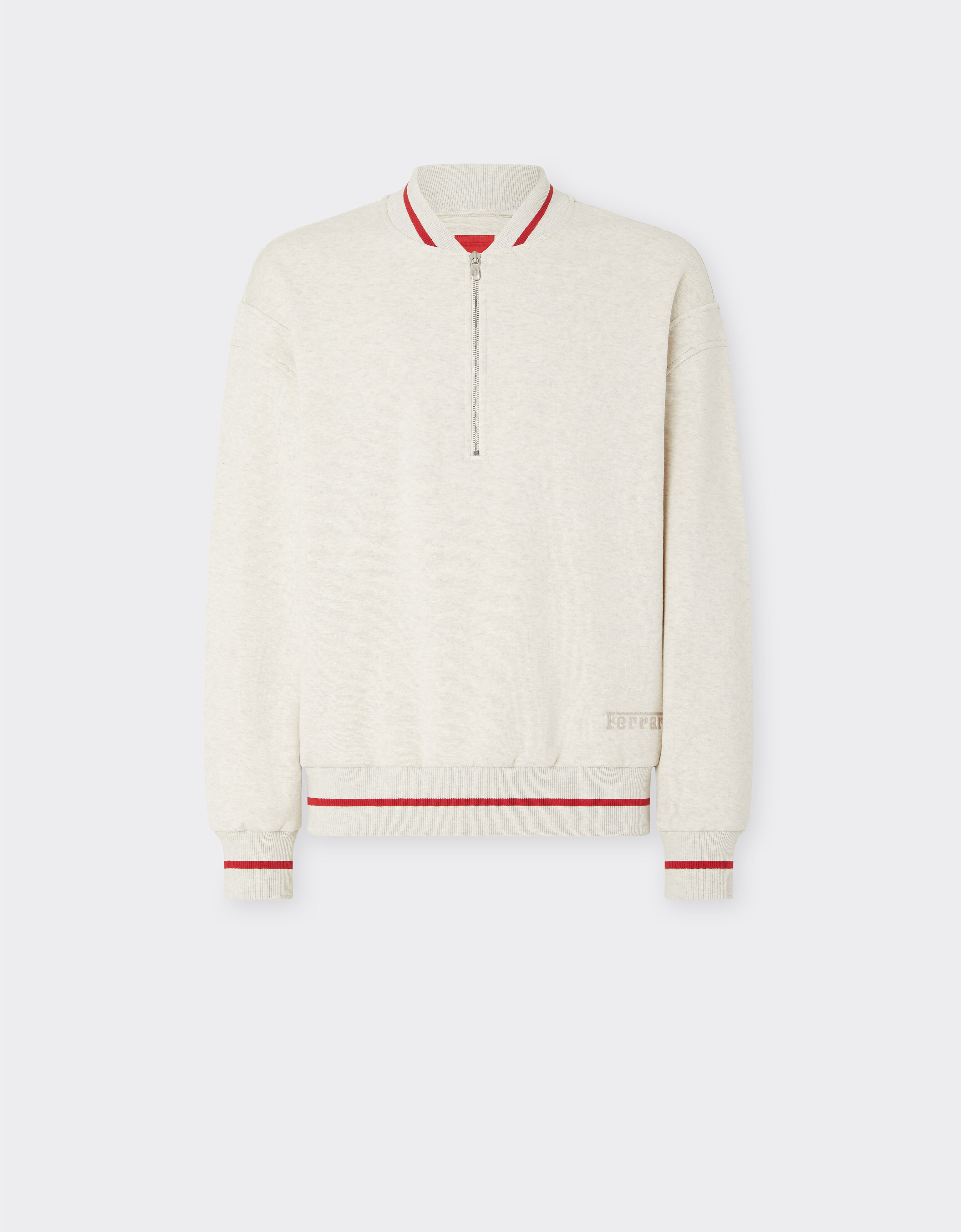 Melange cotton sweatshirt Ferrari Melange cotton sweatshirt Jute 50156f