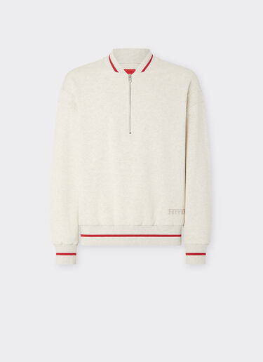 Melange cotton sweatshirt Ferrari Melange cotton sweatshirt Jute 50156f