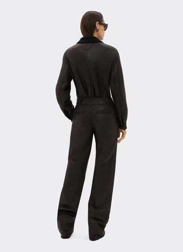 Ferrari Jumpsuit in shearling Dark brown 20984f