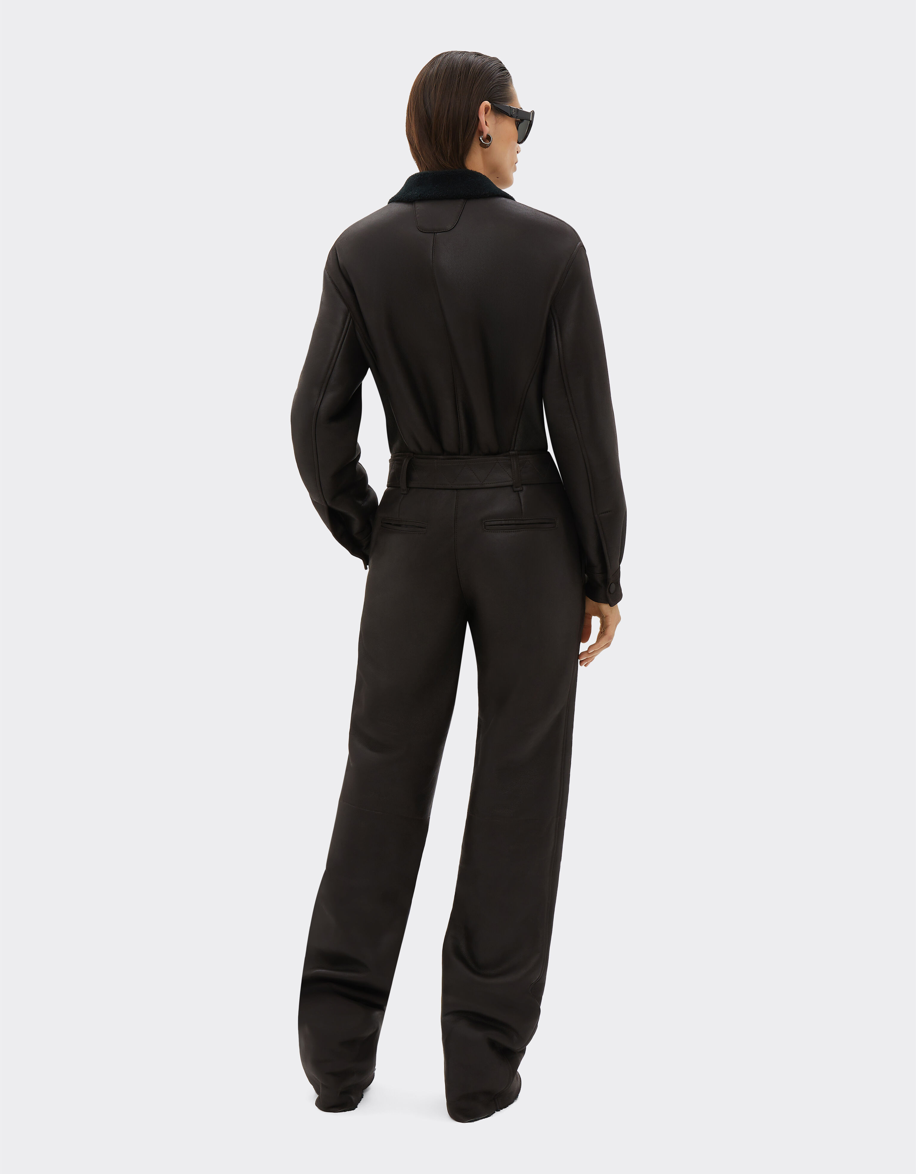 Ferrari Jumpsuit in shearling Dark brown 20984f