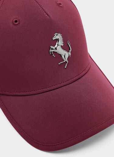 Ferrari Baseball cap with metal prancing horse Mahogany 20815f