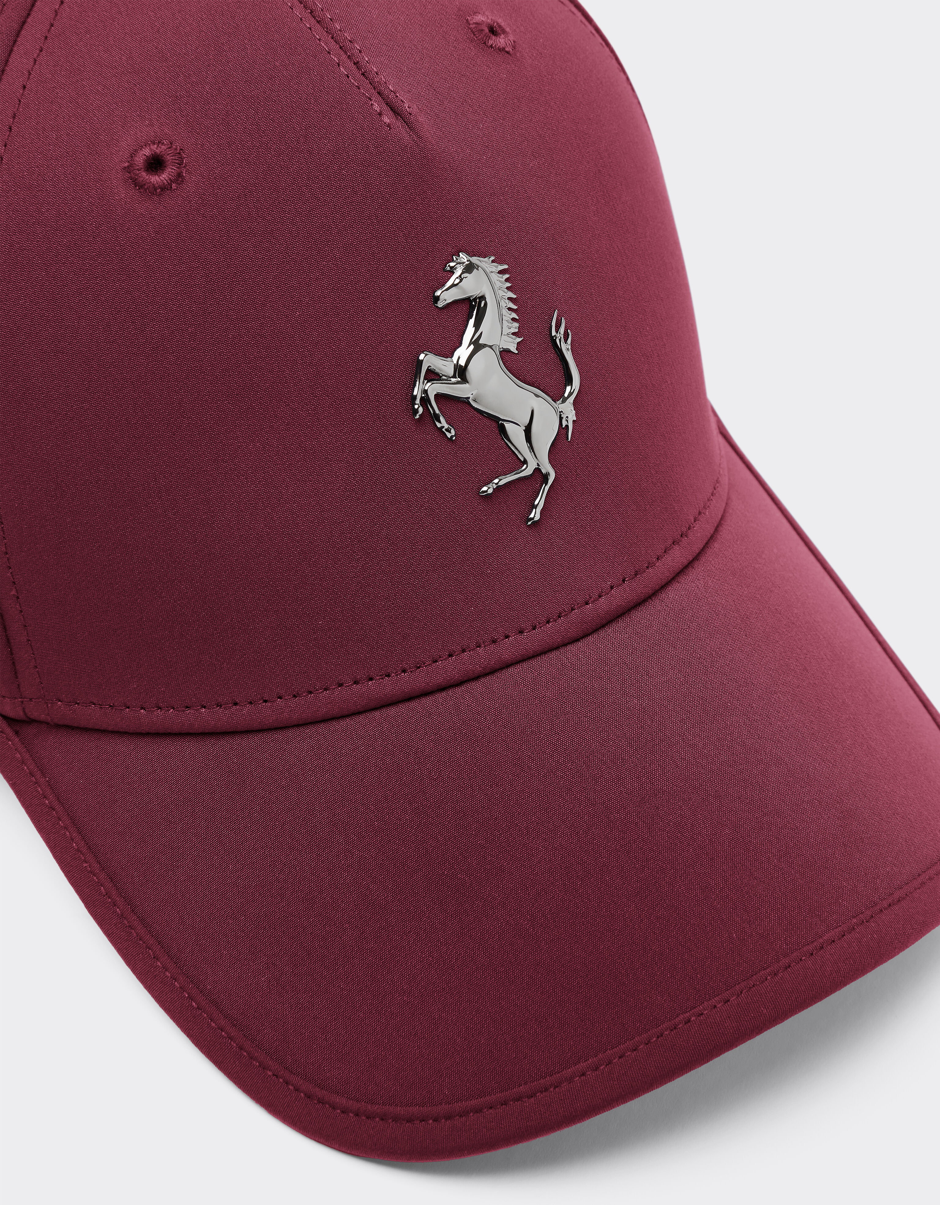 Ferrari Baseball cap with metal prancing horse Mahogany 20815f