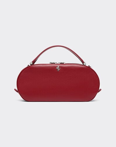 Ferrari The Ferrari Dino Mini Bowling Bag Soft in leather Maison Red 50579f