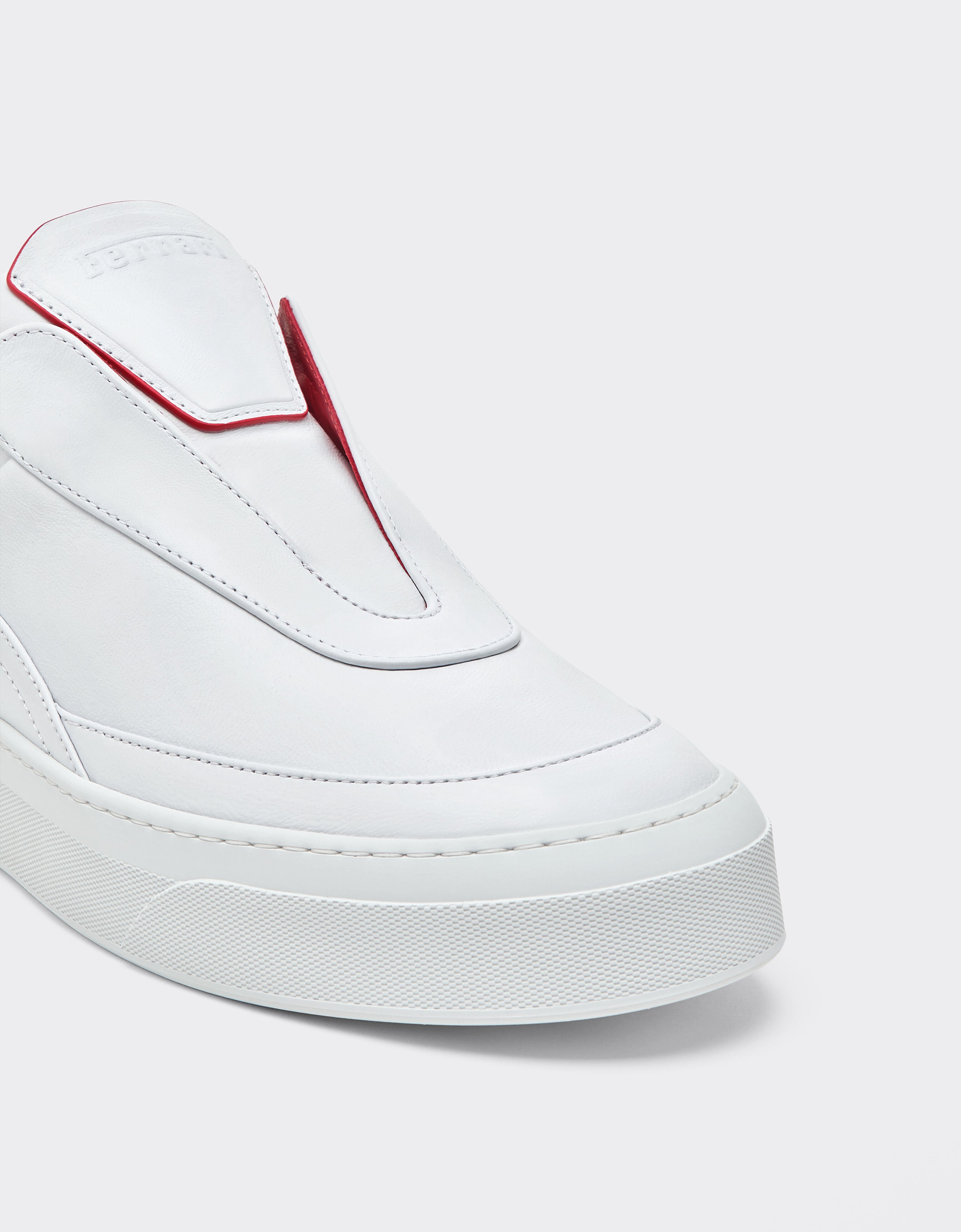 Ferrari Nappa leather trainers with embossed logo Bianco Ottico CSMSN0001XL00004f