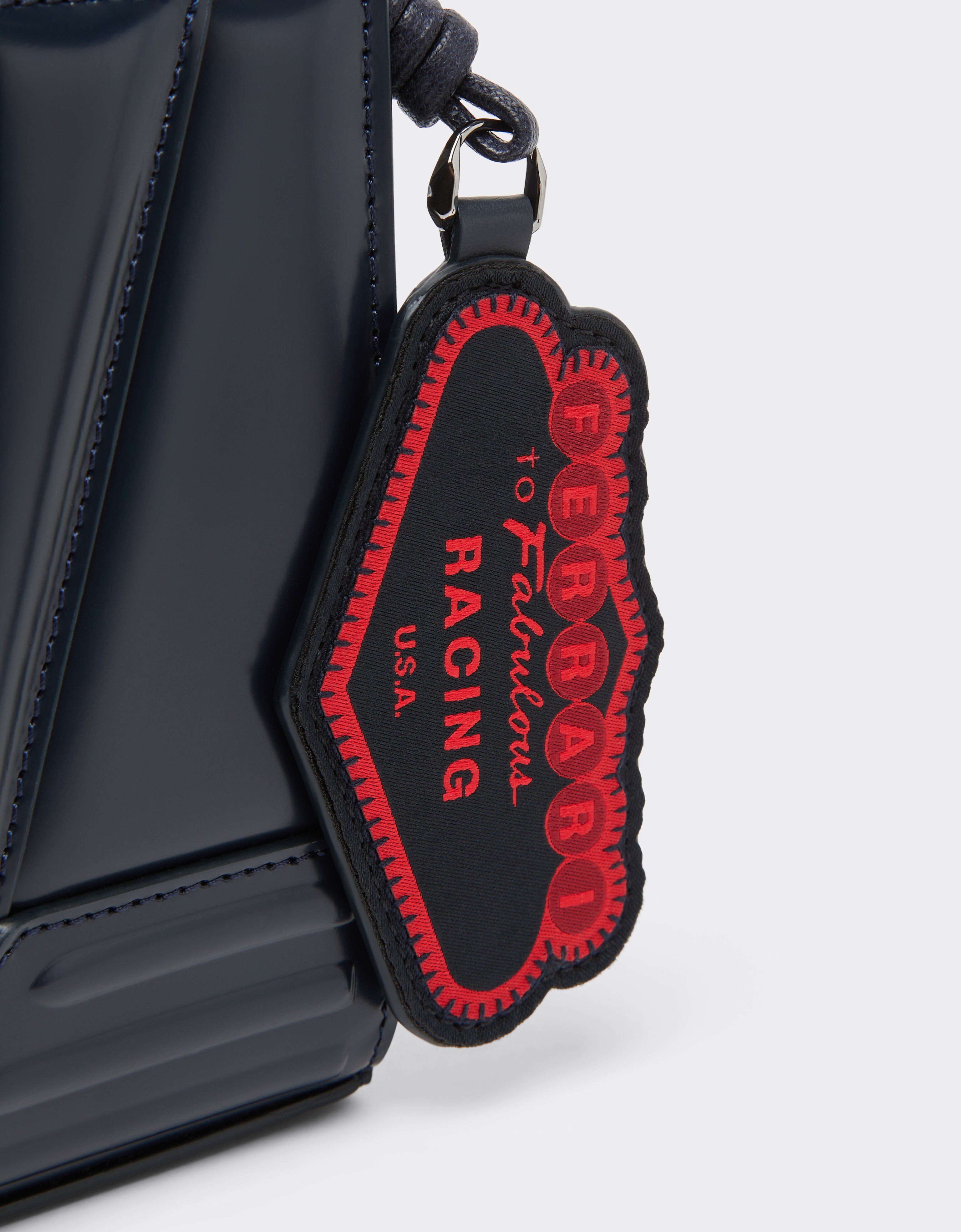 Ferrari Ferrari GT micro tote bag in leather Navy 51200f