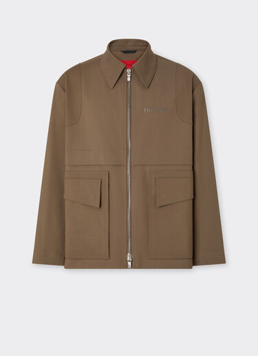 Technical cotton caban Ferrari Technical cotton caban Khaki Green 50988f