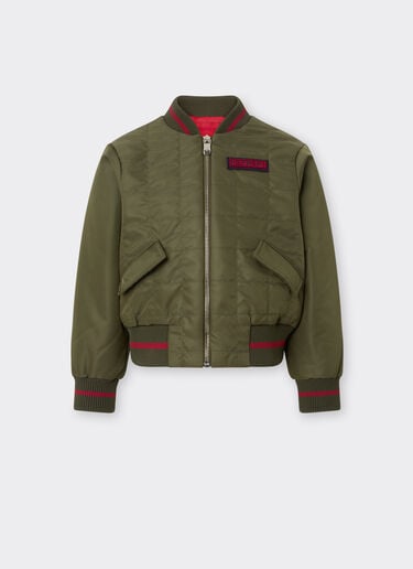Bomber jacket in technical fabric Ferrari Bomber jacket in technical fabric Khaki Green 50142fK
