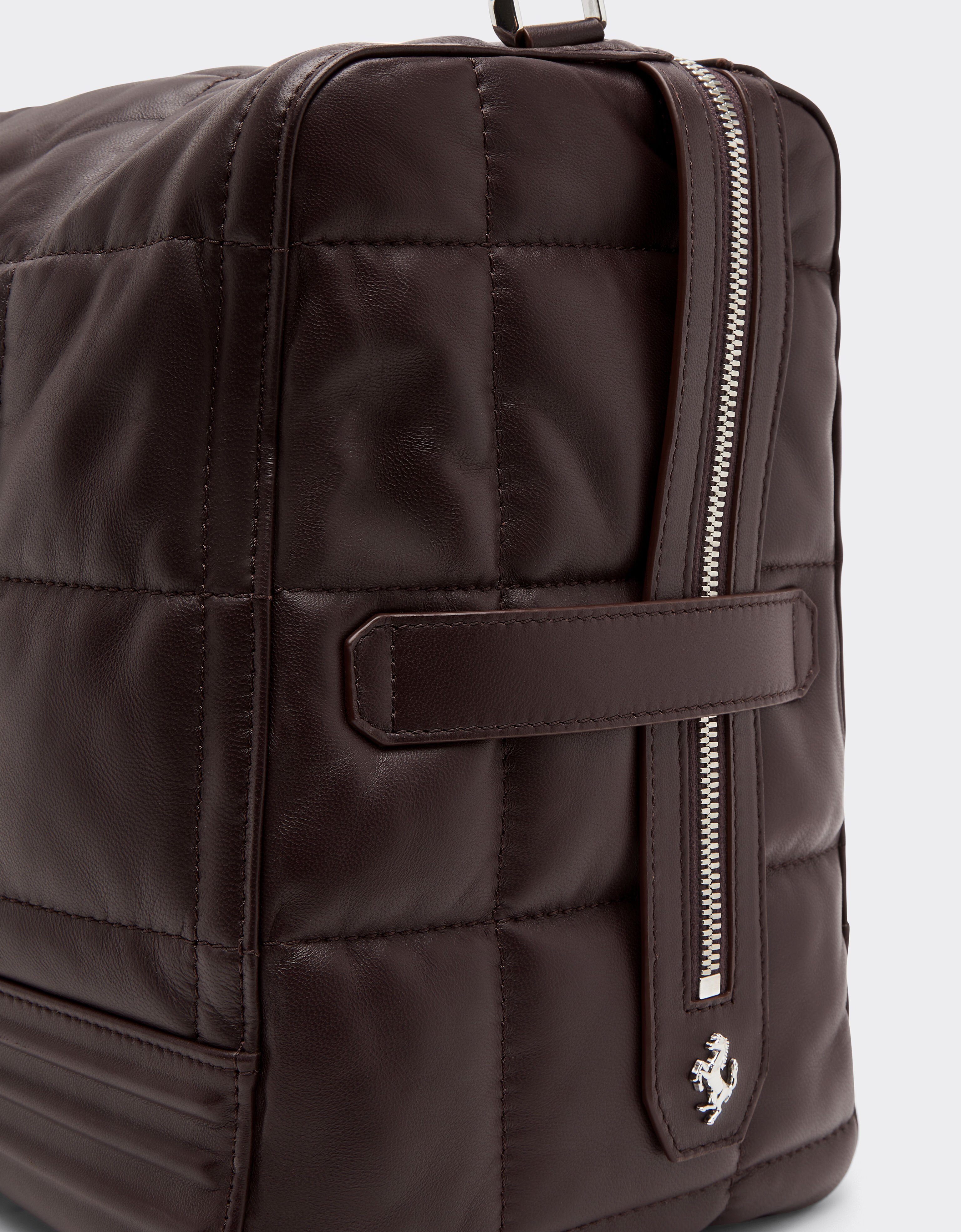 Ferrari Ferrari GT Soft shoulder bag in quilted leather Espresso 49768f