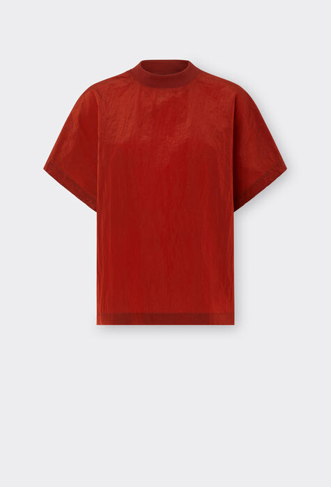 Ferrari T-shirt in light nylon Nero 48115f