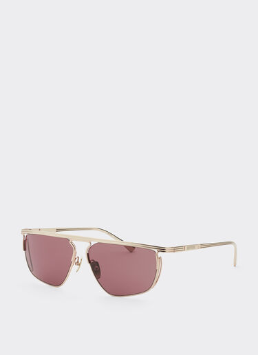 Ferrari Ferrari sunglasses in gold-tone titanium with exclusive Contrast Pro™ lenses Gold F1521f