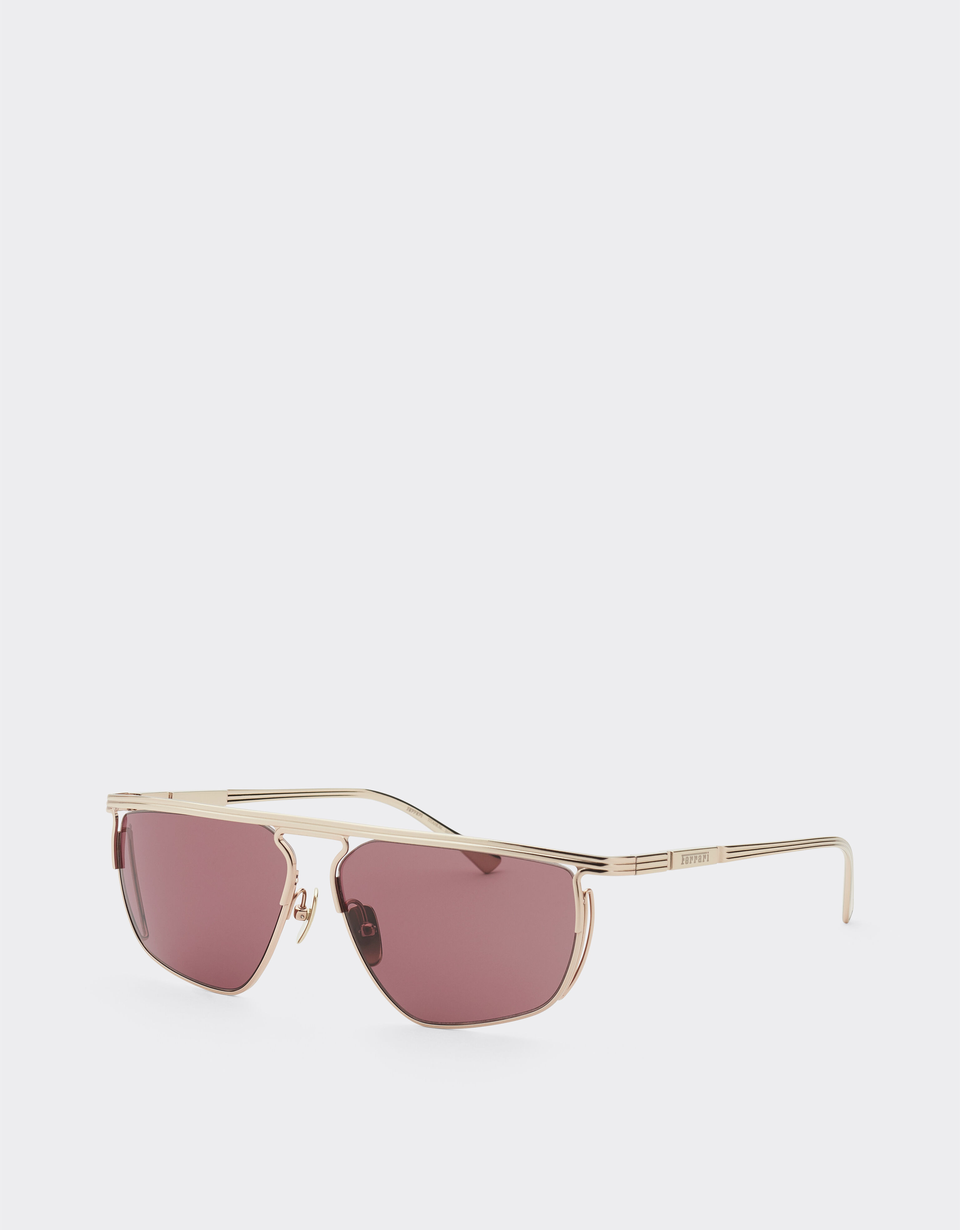 Ferrari Ferrari sunglasses in gold-tone titanium with exclusive Contrast Pro™ lenses Gold F1521f