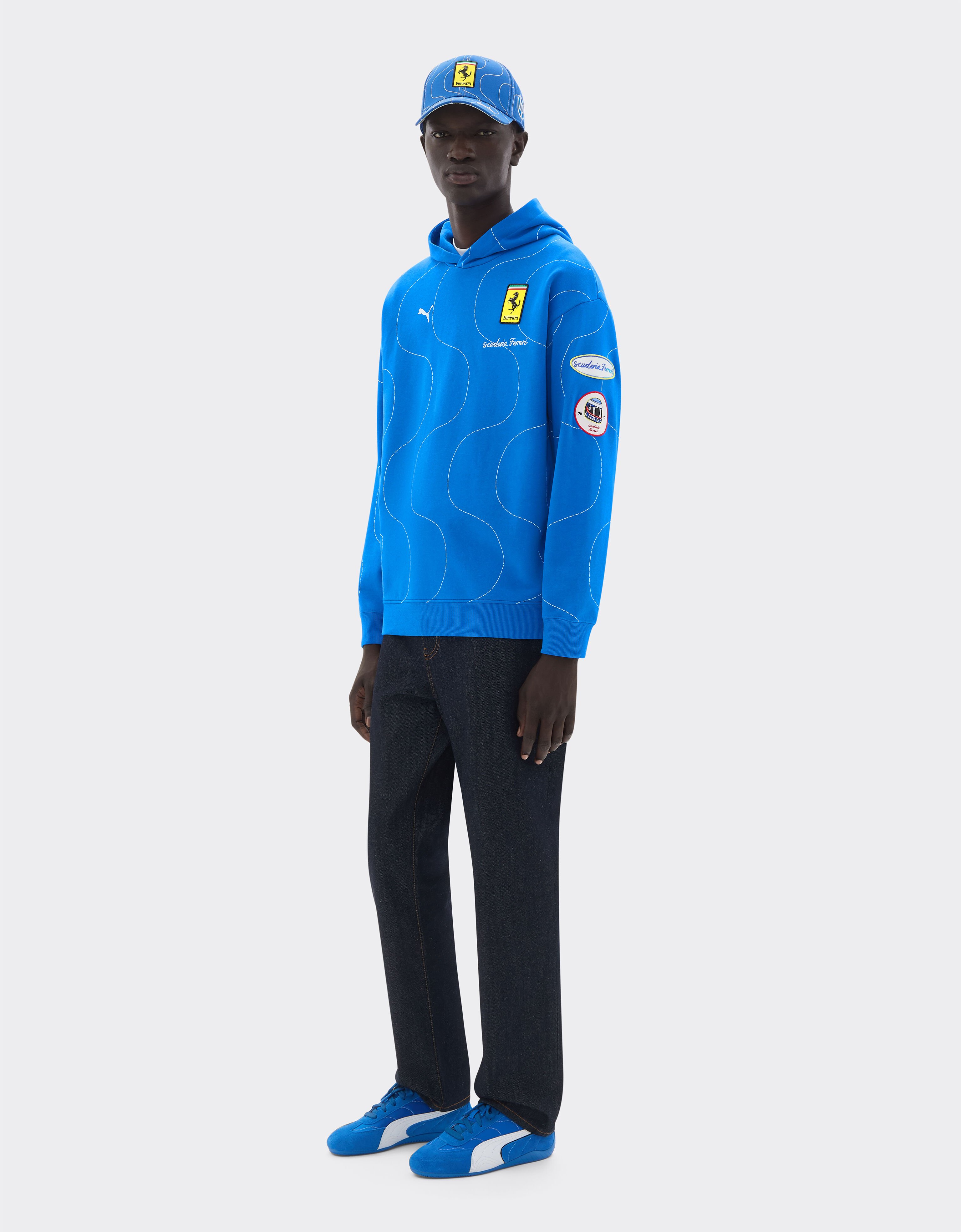 Ferrari Puma for Scuderia Ferrari HP 2025 Monza Limited Edition sweatshirt Blu Scozia LA0A3f