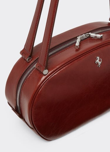 Ferrari The Ferrari Dino Tote Soft in shiny leather Fired Brick 51325f