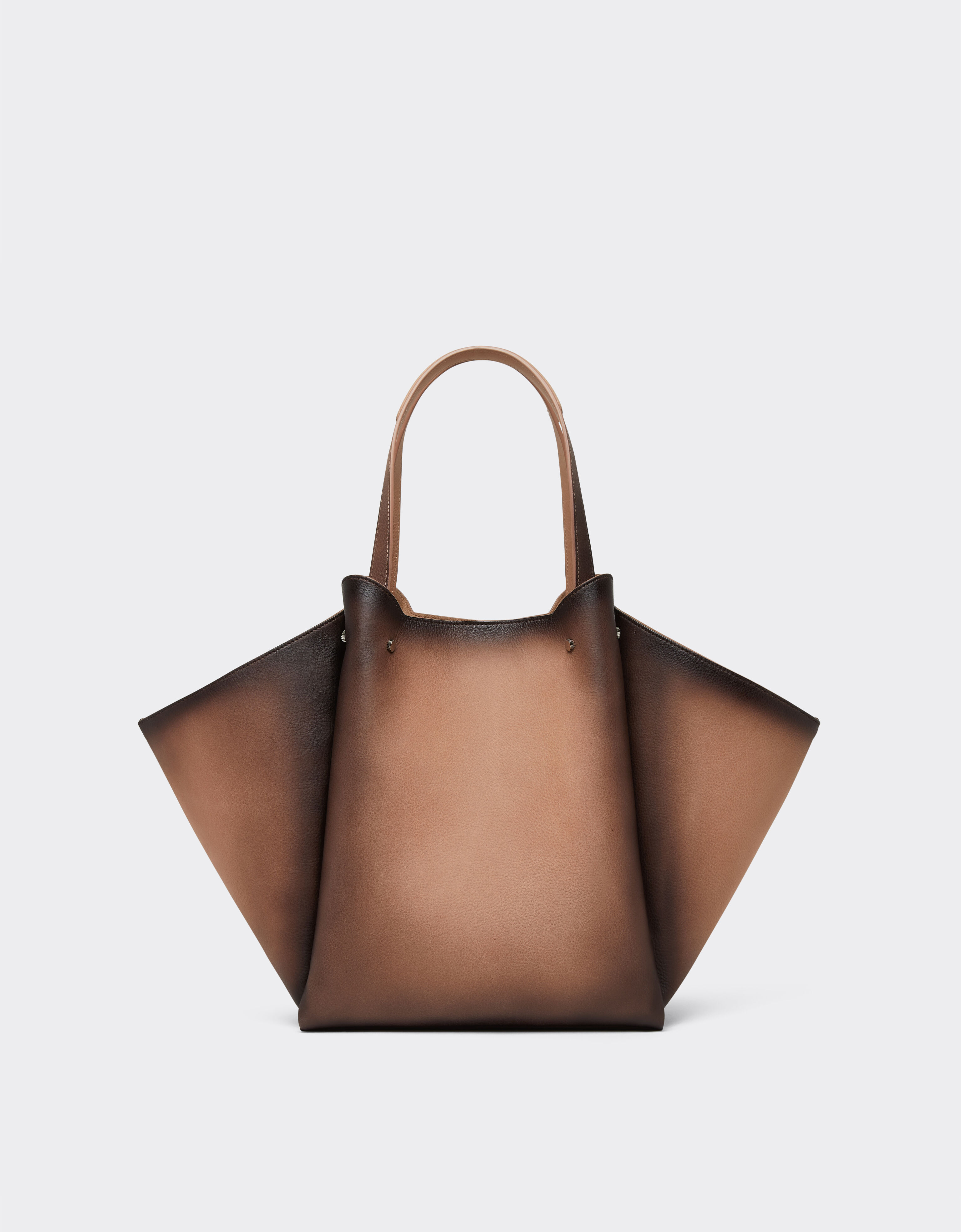 Ferrari Délavé suede tote bag Cipria 51334f