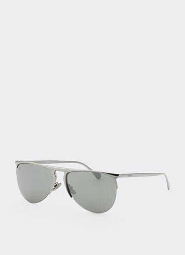 Ferrari Lunettes de soleil Ferrari gunmetal avec verres miroir argentés Gris foncé F1532f