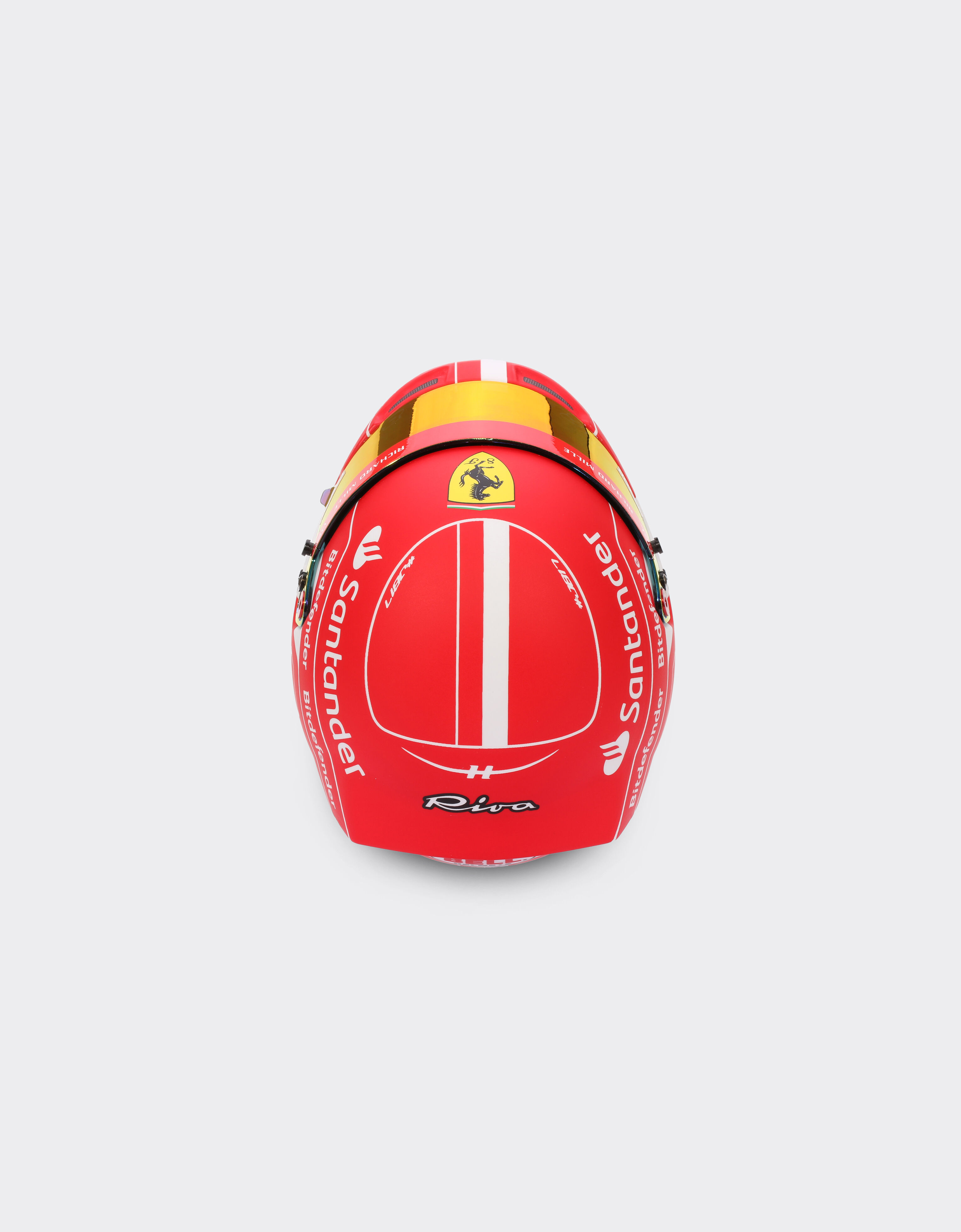 ミニヘルメット シャルル・ルクレール 2023 1:2スケール、レッドの | Ferrari®