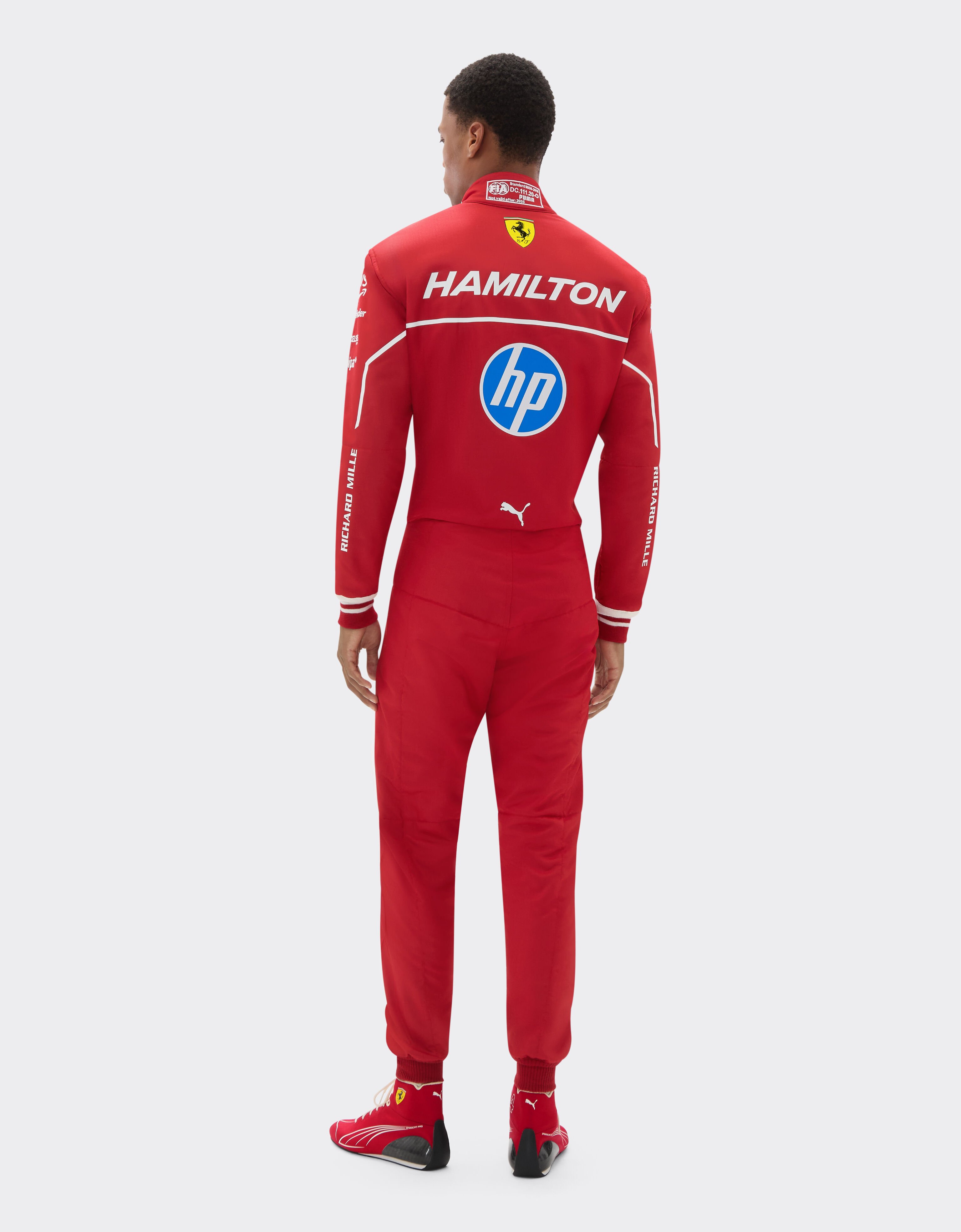 Ferrari Lewis Hamilton Puma racing suit for Scuderia Ferrari Red LA08Nf
