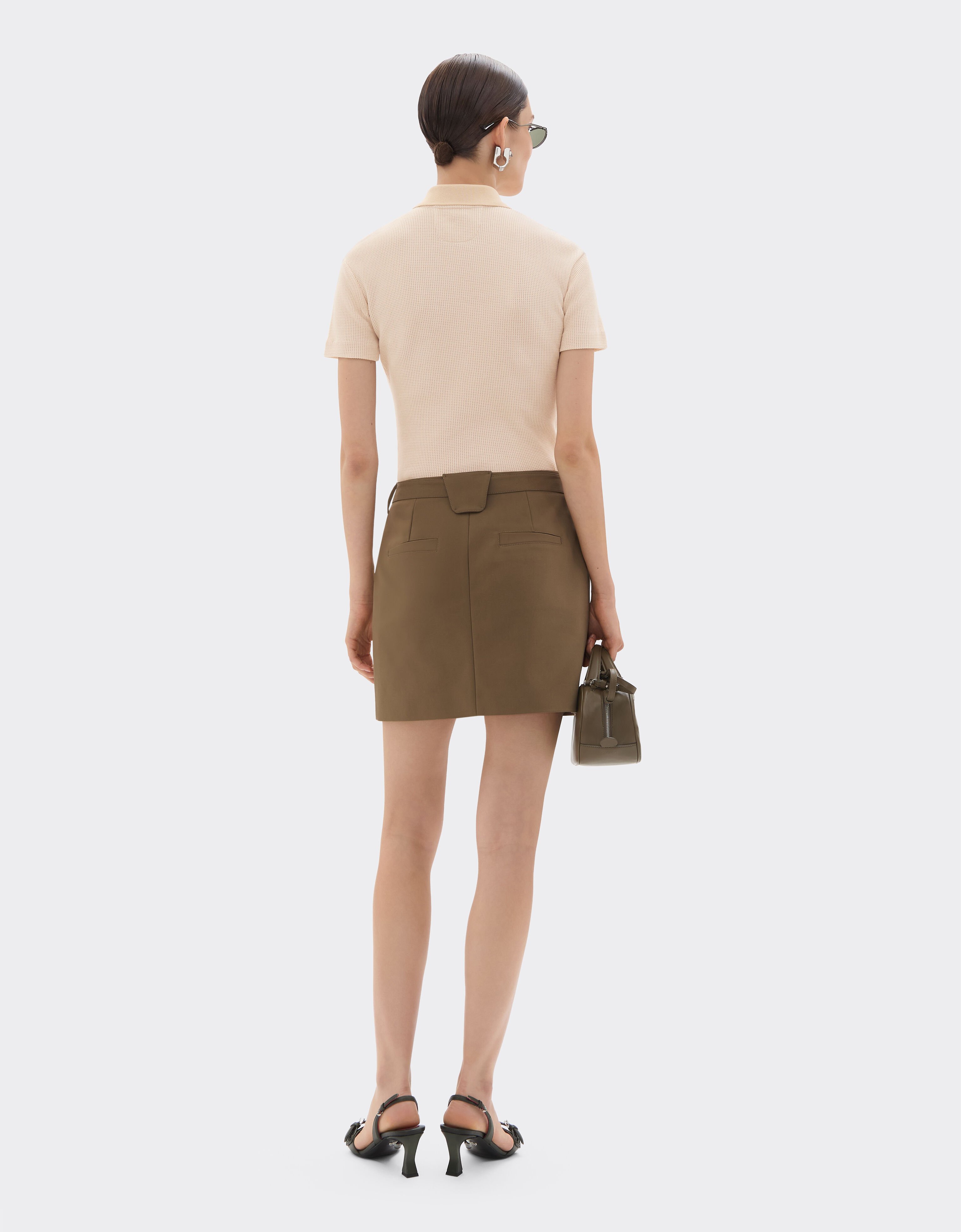 Ferrari Polo en piquet avec logo Ferrari brodé Powder Pink 50104f