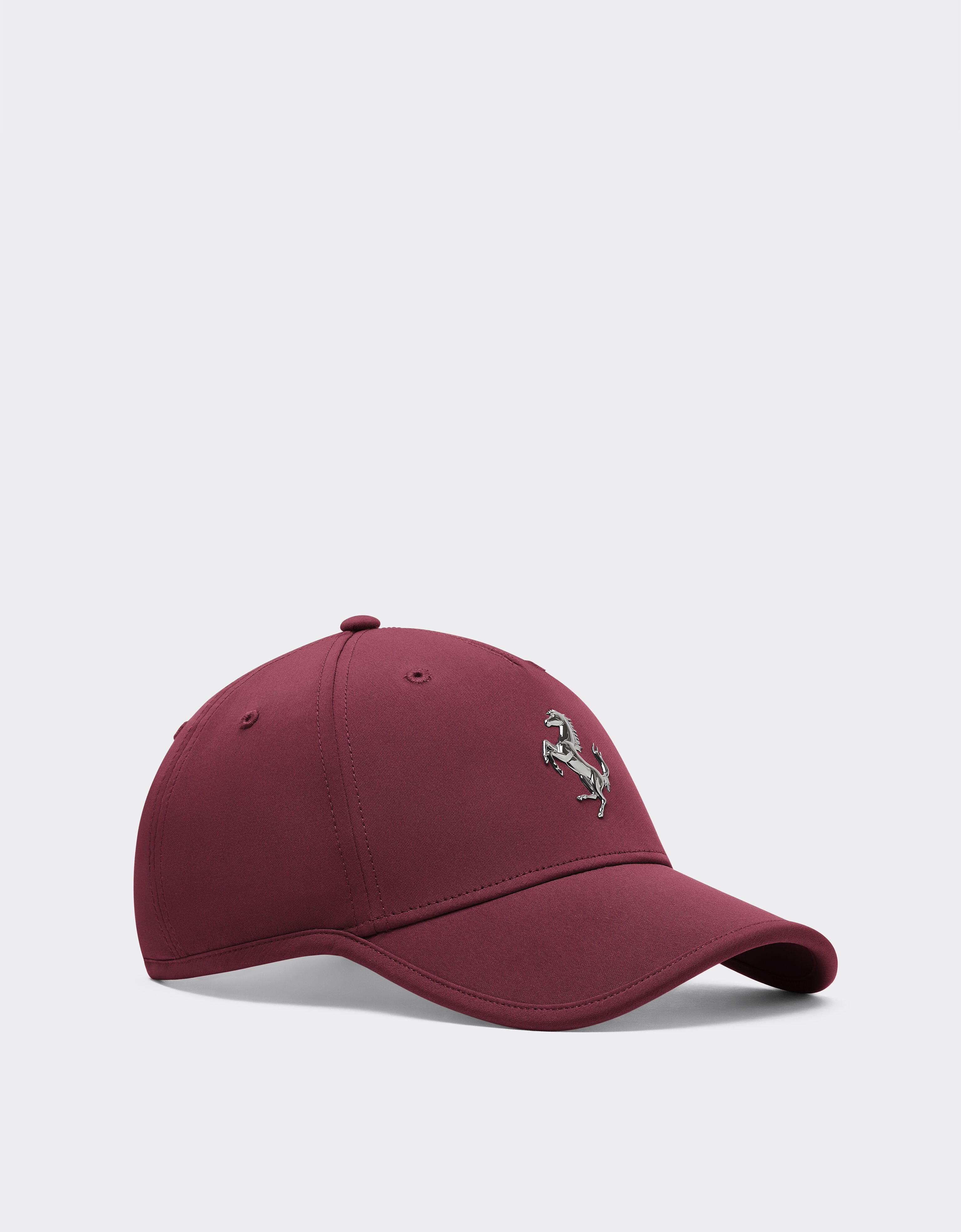 Ferrari Baseball cap with metal prancing horse Mahogany 20815f