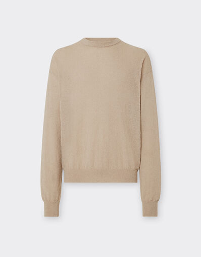 Ferrari Cotton-blend crew-neck jumper Ecru 21835f