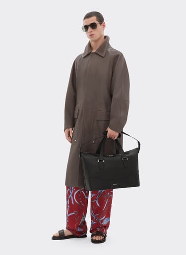 Garnet leather duffle bag Ferrari Garnet leather duffle bag Marrone Scuro 50581f