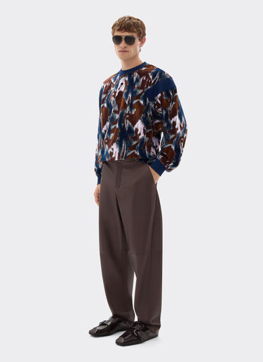 Leather chino pants Ferrari Leather chino pants Espresso 49463f