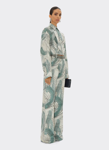 Ferrari Jacquard shirt with brushed motif Ecru 21758f