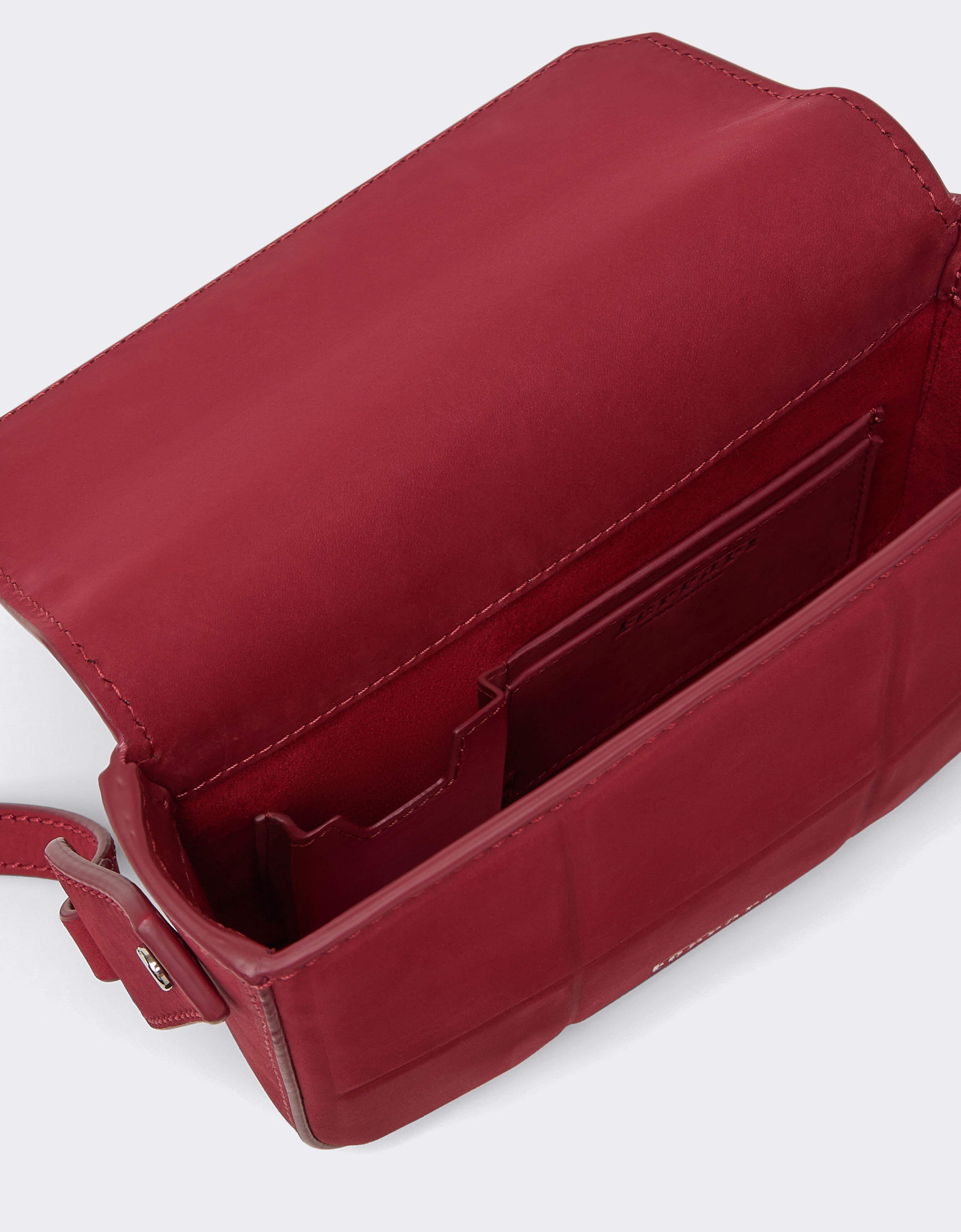 Ferrari Mini nubuck messenger bag Maison Red 50240f