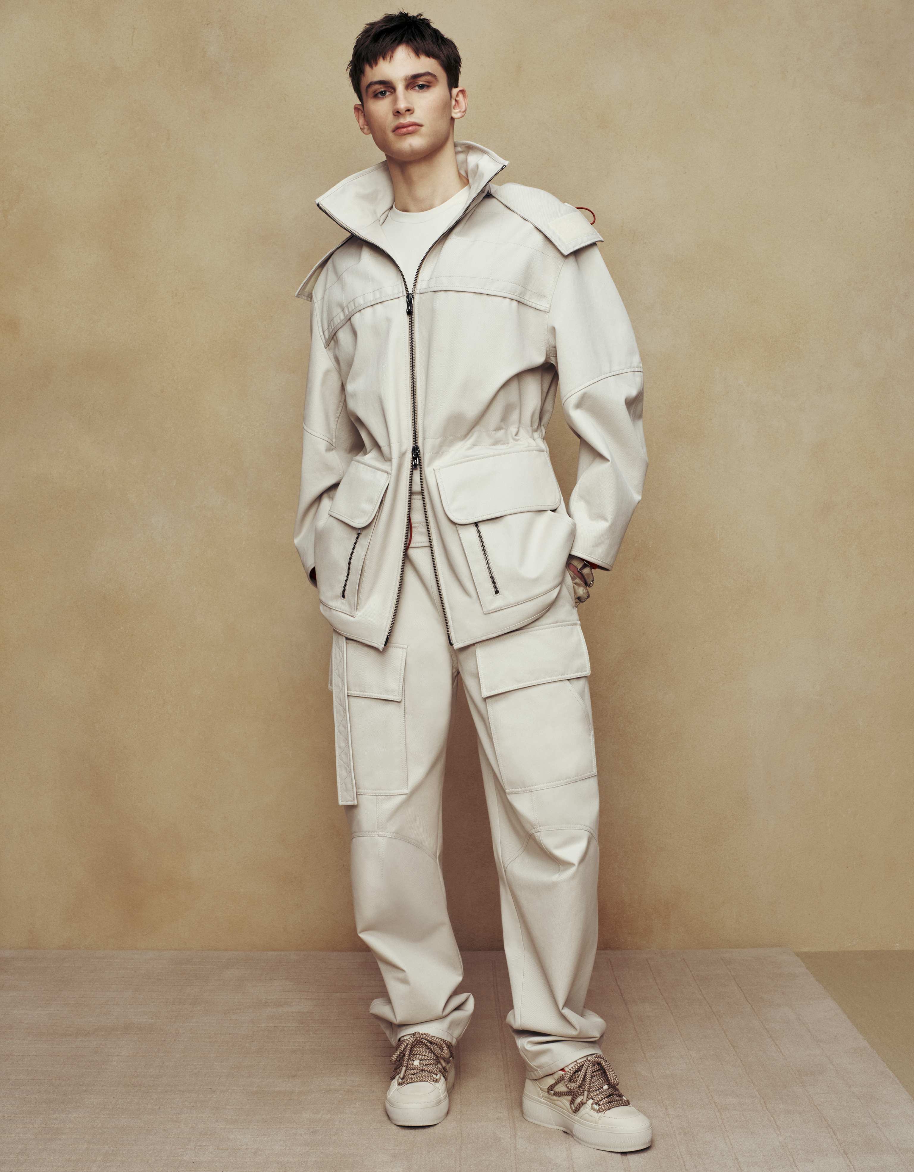 Ferrari Ferrari x Charles Leclerc hooded parka Ecru 22260f