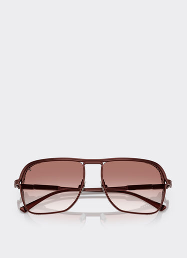Ferrari Lunettes de soleil Ferrari en titane bordeaux avec verres dégradés bordeaux Bordeaux F1527f