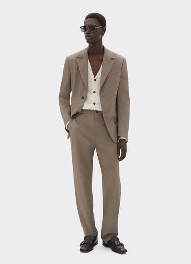 Ferrari Chino pants in cool Q-Cycle® wool Clay 50344f