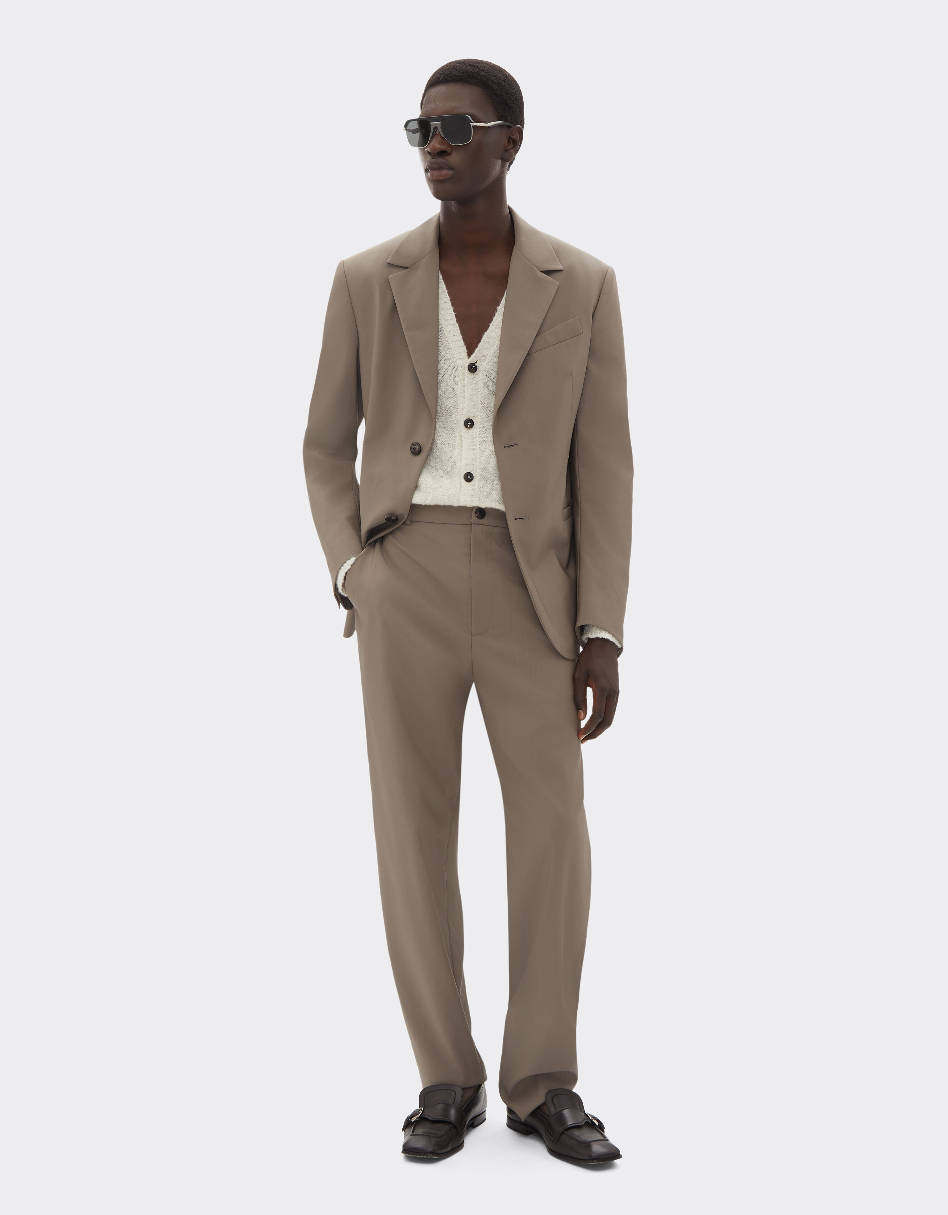 Ferrari Chino pants in cool Q-Cycle® wool Clay 50344f