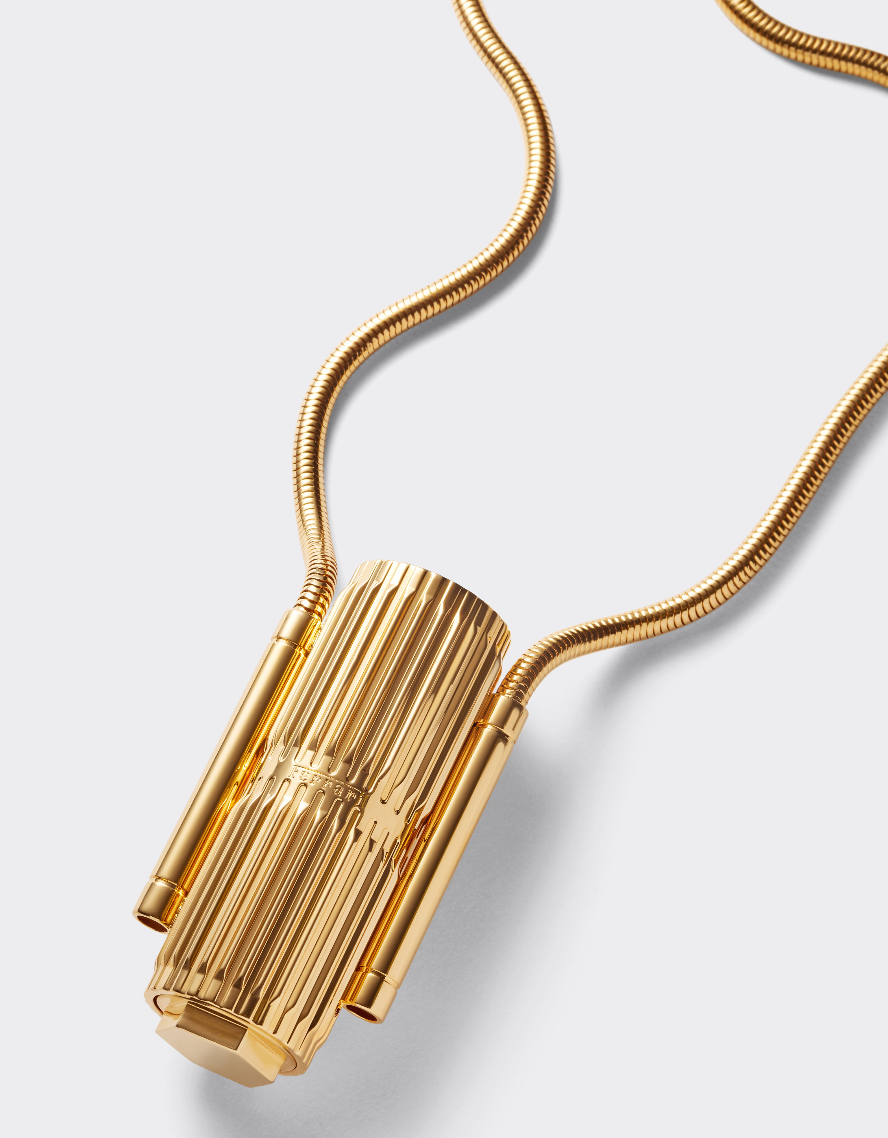 Ferrari Goldene Halskette mit skulptiertem Anhänger Gold 21136f