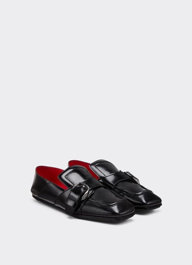 Brushed leather loafers Ferrari Brushed leather loafers Black 22743f