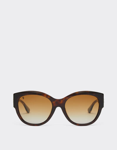 Ferrari Ferrari sunglasses in Havana acetate with polarised brown gradient lenses Silver F1526f