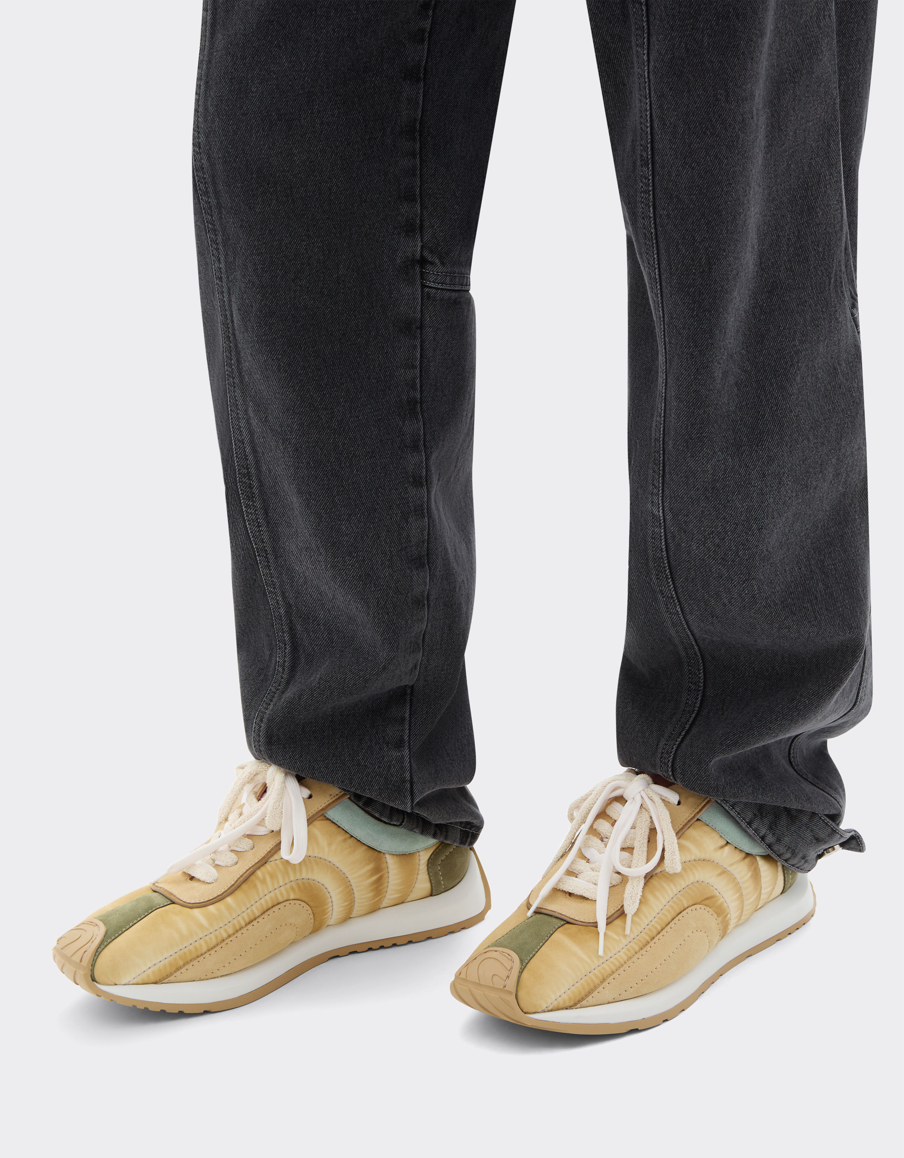 Suede, nappa and nylon sneakers Ferrari Suede, nappa and nylon sneakers Granite Green 50763f