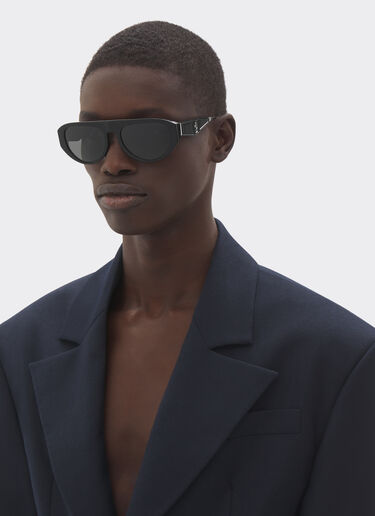 Ferrari Ferrari sunglasses in black acetate with polarised grey lens Black F1548f
