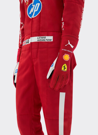 Ferrari Charles Leclerc Puma racing gloves for Scuderia Ferrari Red LA08Qf
