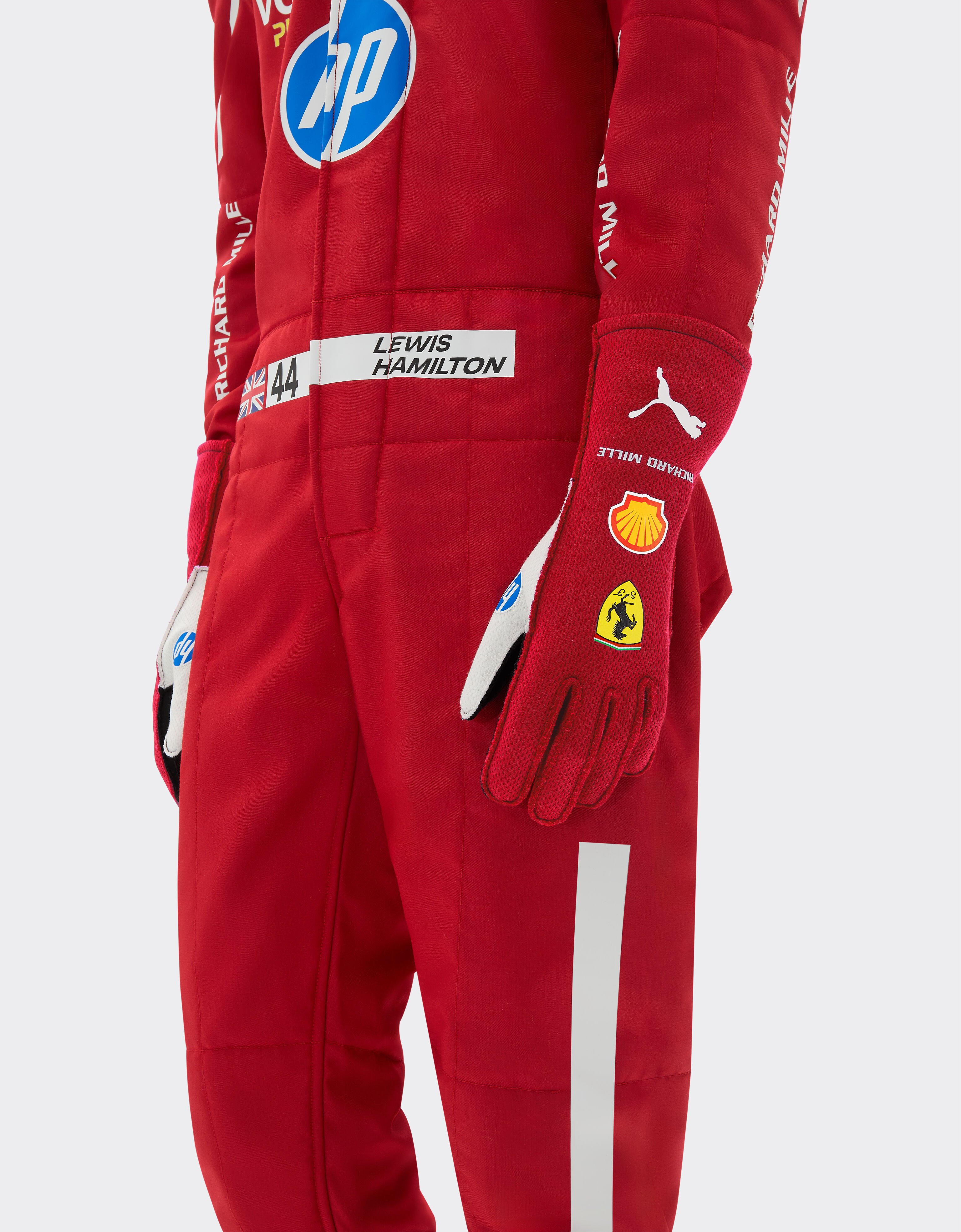 Ferrari Charles Leclerc Puma racing gloves for Scuderia Ferrari Red LA08Qf