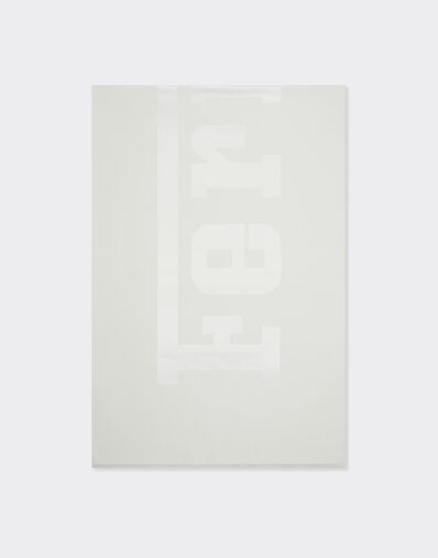 Ferrari Wool and silk scarf with Ferrari logo Optical White 22718f