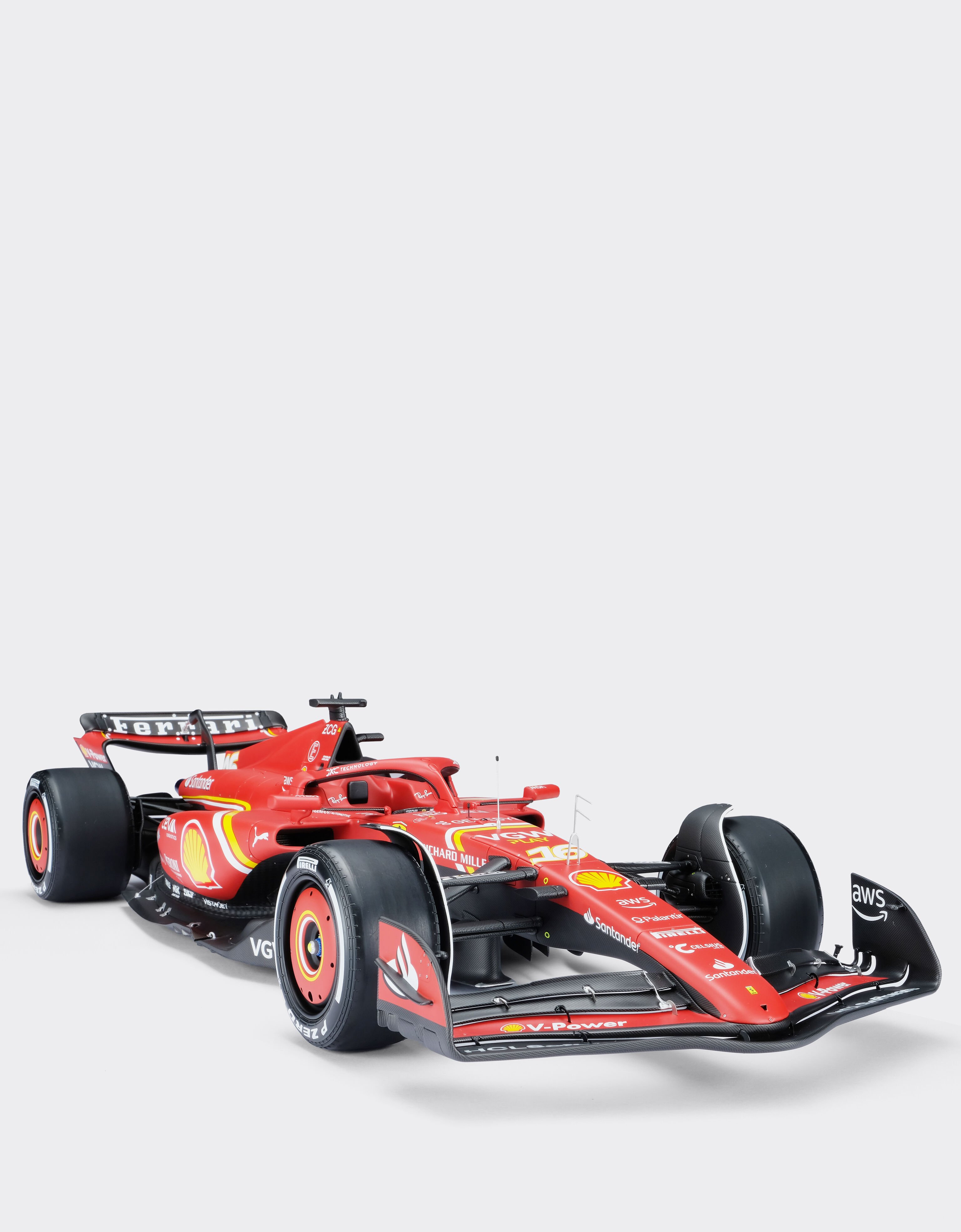 Ferrari 法拉利SF-24查尔斯·勒克莱尔2024年澳大利亚大奖赛模型，比例1:8 赛车红 F1483f