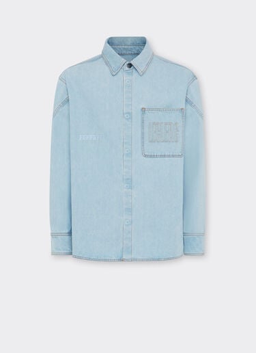 Camisa vaquera Ferrari x Charles Leclerc Ferrari Camisa vaquera Ferrari x Charles Leclerc Denim claro 22265f