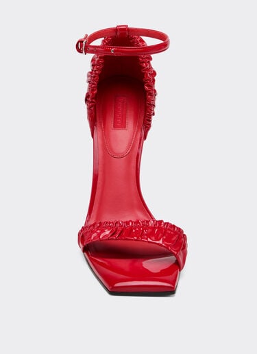 Patent leather high heel sandal with strap Ferrari Patent leather high heel sandal with strap Racing red 22725f