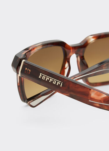 Ferrari Ferrari sunglasses in Havana acetate with polarised brown gradient lenses Beige F1546f