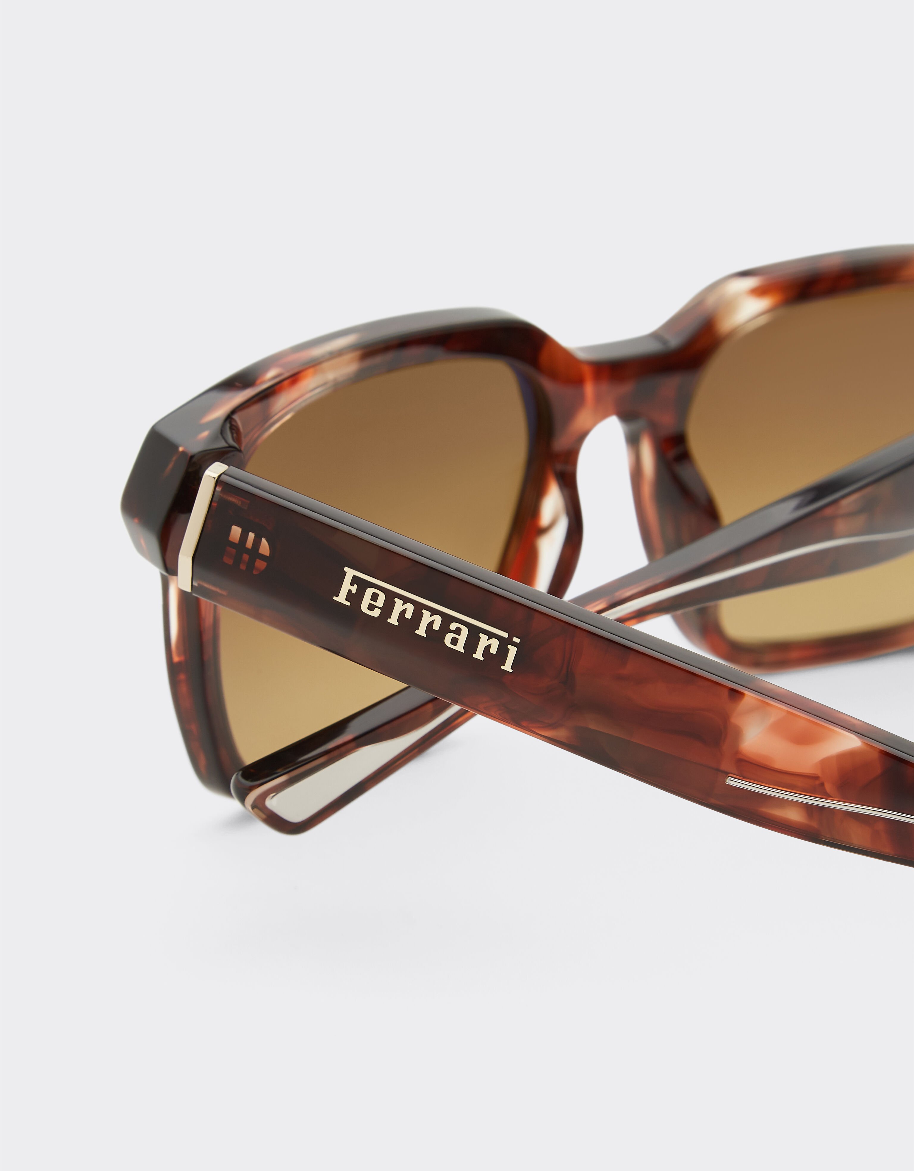 Ferrari Ferrari sunglasses in Havana acetate with polarised brown gradient lenses Beige F1546f